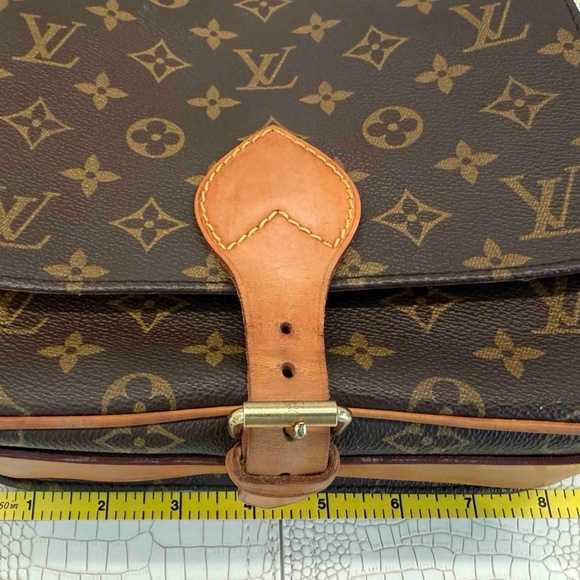 Louis Vuitton Monogram Cartouchiere Leather Shoulder Bag Brown GM SL0932 - Picture 13 of 16